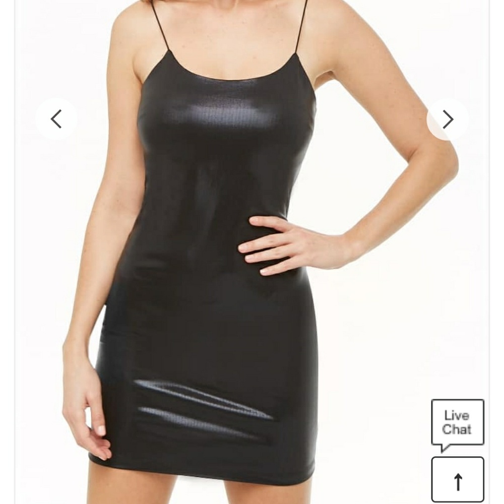 Black mini dress